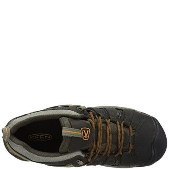 KEEN MEN'S VOYAGEUR LOW HEIGHT BREATHABLE HIKING SHOES, BLACK OLIVE/INCA GO - Picture 6 of 6